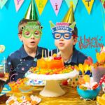 2 piezas de gafas divertidas para fiesta de cumpleaños, decoración de dibujos animados, accesorios para fotos, forma:, Yellow Letters - Imagen 5