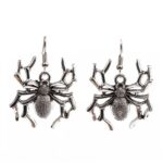4 pares de pendientes de personajes de Halloween, adornos navideños de aleación, estilo:, Spider