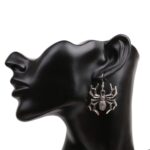 4 pares de pendientes de personajes de Halloween, adornos navideños de aleación, estilo:, Spider - Imagen 4