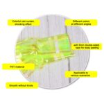 Fondo de foto de decoración de fiesta festiva de cortina de lluvia de caramelo de 2 piezas, 1x2M Yellow - Imagen 4