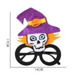 3 uds decoración de Halloween gafas divertidas fiesta esqueleto araña accesorios de terror, Skull Hat - Imagen 2