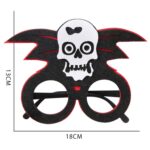 3 uds decoración de Halloween gafas divertidas fiesta esqueleto araña accesorios de terror, Skull - Imagen 2