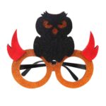 3 uds decoración de Halloween gafas divertidas fiesta esqueleto araña accesorios de terror, Owl