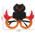 3 uds decoración de Halloween gafas divertidas fiesta esqueleto araña accesorios de terror, Owl - Imagen 2