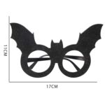3 uds decoración de Halloween gafas divertidas fiesta esqueleto araña accesorios de terror, Bat Wings - Imagen 2