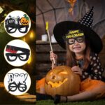 3 uds decoración de Halloween gafas divertidas fiesta esqueleto araña accesorios de terror, Bat Wings - Imagen 5