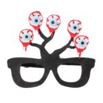 3 uds decoración de Halloween gafas divertidas fiesta esqueleto araña accesorios de terror, Multiple Eyeballs