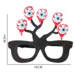 3 uds decoración de Halloween gafas divertidas fiesta esqueleto araña accesorios de terror, Multiple Eyeballs - Imagen 2