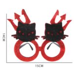 3 uds decoración de Halloween gafas divertidas fiesta esqueleto araña accesorios de terror, Little Owl - Imagen 2