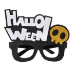 3 uds decoración de Halloween gafas divertidas fiesta esqueleto araña accesorios de terror, Yellow Skull