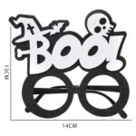 3 uds decoración de Halloween gafas divertidas fiesta esqueleto araña accesorios de terror, Alphabet Skull - Imagen 2