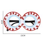 3 uds decoración de Halloween gafas divertidas fiesta esqueleto araña accesorios de terror, Eye Frame - Imagen 2