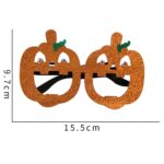 3 uds decoración de Halloween gafas divertidas fiesta esqueleto araña accesorios de terror, Halloween Pumpkin - Imagen 2