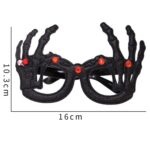 3 uds decoración de Halloween gafas divertidas fiesta esqueleto araña accesorios de terror, Skeleton Hand - Imagen 2
