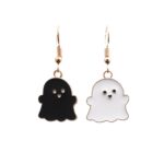 2 juegos de collar de pendientes de fantasma de aleación de joyería de Halloween, Ghost White - Imagen 5