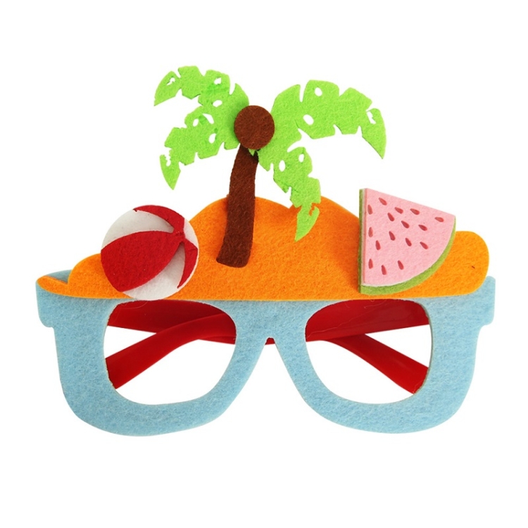 TBD0602496607.jpg 3 piezas de decoración de fotos de gafas de fiesta temáticas de feliz cumpleaños, forma:, Beach - Imagen 1