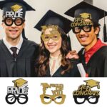 3 PCS Graduation Season Photo Props School Party Gafas divertidas, Forma:, C Model - Imagen 4