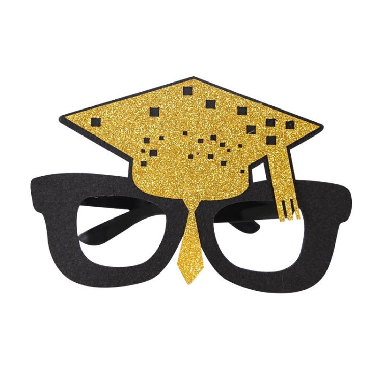TBD0602497117.jpg 3 PCS Graduation Season Photo Props School Party Gafas divertidas, Forma:, R Model - Imagen 1