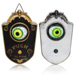 Colgante de decoración de sonido de terror brillante con timbre de un solo ojo de Halloween, Black, White, Green Eye Spider, Red Eye Spider - Imagen 2