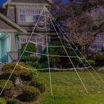 Halloween Spider Web Triangle Net Accesorios de decoración al aire libre, 5m x4.8m - Imagen 3