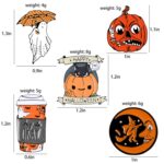 5 uds broche de dibujos animados de Halloween accesorio de cuello de insignia de mezclilla, XZ2393, XZ2394, XZ2343, XZ2321, XZ2388 - Imagen 3