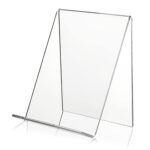 2 PCS Pantalla acrílica Soporte Transparente Book Shelf Fothel Beorter