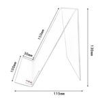 2 PCS Pantalla acrílica Soporte Transparente Book Shelf Fothel Beorter - Imagen 3