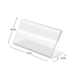 10 pcs mini transparente de letrero acrílico soporte de etiqueta de la etiqueta - Imagen 2