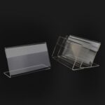10 pcs mini transparente de letrero acrílico soporte de etiqueta de la etiqueta - Imagen 4
