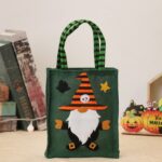 Las bolsas de asas de lino de muñeca de dibujos animados de Halloween