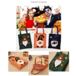Las bolsas de asas de lino de muñeca de dibujos animados de Halloween - Imagen 3