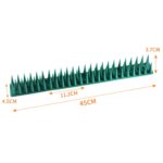 12 PCS Repelente de pájaros de plástico Valla de espinas Clavos anti-escalada, Brick Red - Imagen 3