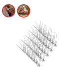 10 pcs 50 cm de largo Repelente de aves Aviertas Anti-Cat Thorn Acero inoxidable Anti-Bird Thorn