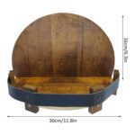 Estante de almacenamiento de soporte de vinos de madera montada en la pared - Imagen 3