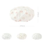 10 PCS Gorro de ducha impermeable Mujeres adultas Cubierta de cabello de baño Cubierta de cabello antihumo, 1 PCS Grey - Imagen 3