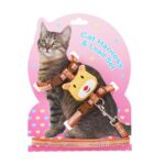 2 correas ajustables cómodas para gatos antiescape., S