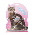 2 correas ajustables cómodas para gatos antiescape., L