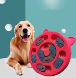 Plato de alimentación para perros y gatos, cuenco de comida lenta, alimentador interactivo para mascotas, Rojo, Azul, Amarillo