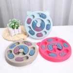 Plato de alimentación para perros y gatos, cuenco de comida lenta, alimentador interactivo para mascotas, Rojo, Azul, Amarillo - Imagen 2