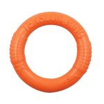 Juguetes para perros Mascotas Anillo de tensión Juguetes de limpieza de dientes, Orange Large