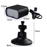13W 48 LED Luces estroboscópicas a todo color Barra de luces estroboscópicas para decoración de fiestas Luces de escenario - Imagen 3