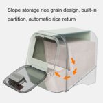 AA387 Scientific Diversion Kitchen Balde para arroz a prueba de insectos, capacidad:, 5kg (Cabinet Model White) - Imagen 3