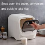 AA387 Scientific Diversion Kitchen Balde para arroz a prueba de insectos, capacidad:, 5kg (Cabinet Model White) - Imagen 4