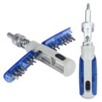 Destornillador combinado multifuncional con cabeza de trinquete para el hogar 14 en 1, 14 In 1 Blue