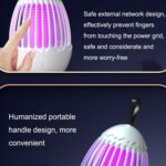 L01 Descarga eléctrica portátil Mosquito Killer Lamp Home Outdoor Photocatalyst Fly Killer, Fly Killer Gray - Imagen 3