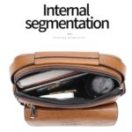 WEIXIER D245 Men Business Bag Mochila de hombro de gran capacidad, D245 Dark Brown - Imagen 4