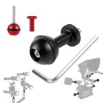 Adaptador de cabeza esférica Tornillo ajustable Cámara de montaje fijo Buceo submarino Fotografía Soporte de luces, 1/4 Inch Red, 1/4 Inch  Black, M5 Screw Black - Imagen 3