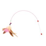 Palo para gato divertido de alambre con juguete para gato con campana, estilo: pluma, Feather - Imagen 2