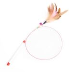 Palo para gato divertido de alambre con juguete para gato con campana, estilo: pluma, Feather - Imagen 3