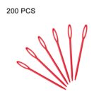 200 PCS 9cm Aguja de coser de plástico Herramienta para tejer suéter de color, Rojo, Púrpura, Azul, Amarillo, Verde, Naranja, Rosado, Flesh Pink, Púrpura claro, Blanco